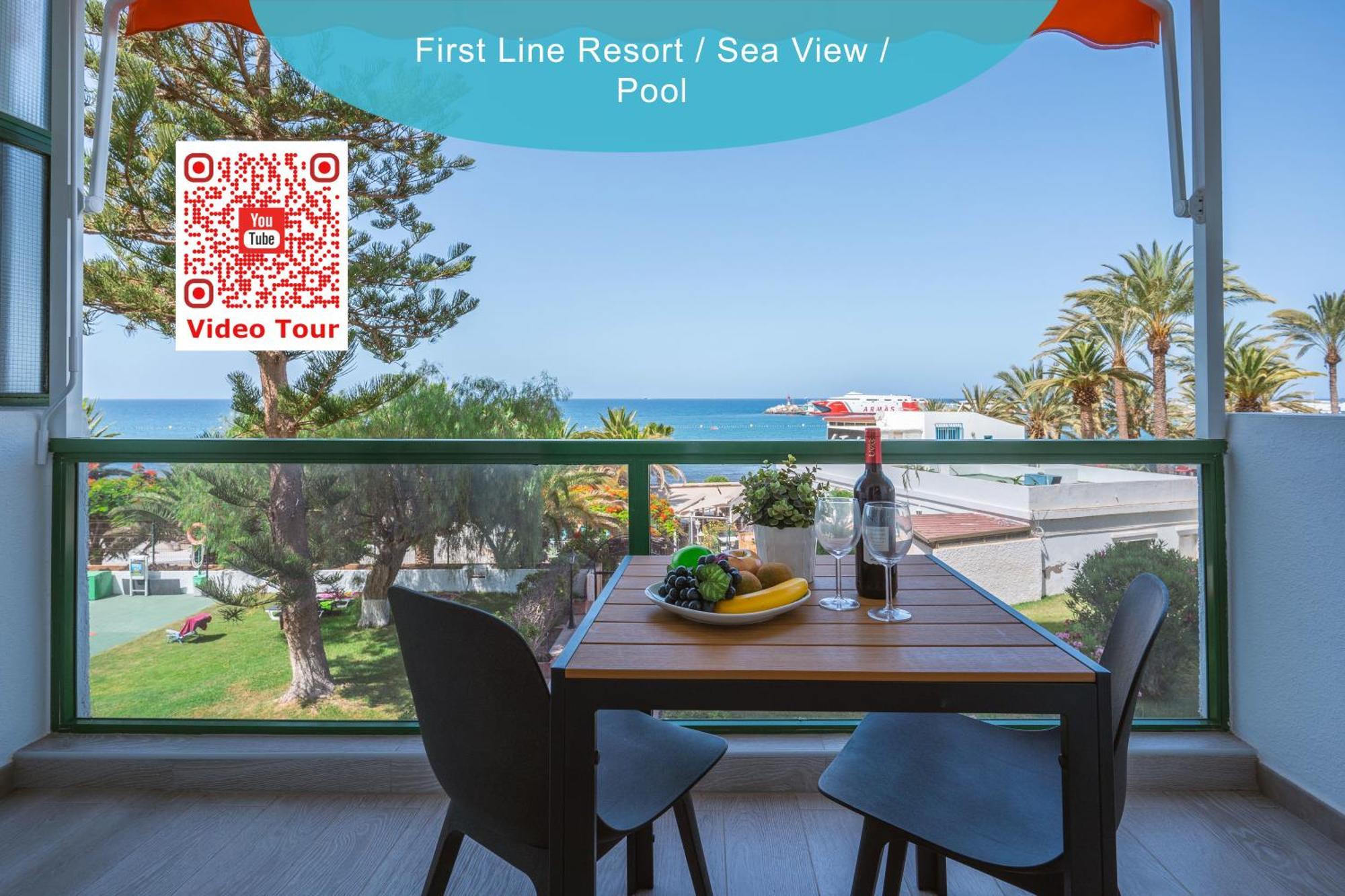 Go2Tenerife Apart'Dida Pool & First Line Of The Sea ลอส กริสเตียนอส ภายนอก รูปภาพ